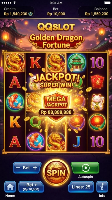 Pratinjau antarmuka qqslot — aplikasi APK resmi Android v4.1.5